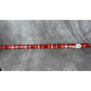 Vtg 90s Bear Christmas Wrapping Paper Roll 60 Sq Ft Heavyweight w Tools NOS NEW